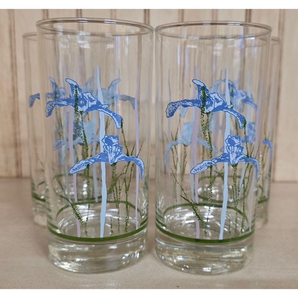 Corelle Shadow Iris Glass Tumblers 14oz Set of 4 Drinking Glasses Replacement - Picture 2 of 3